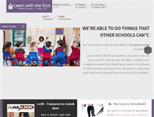 Tablet Screenshot of learnwiththebestschool.com